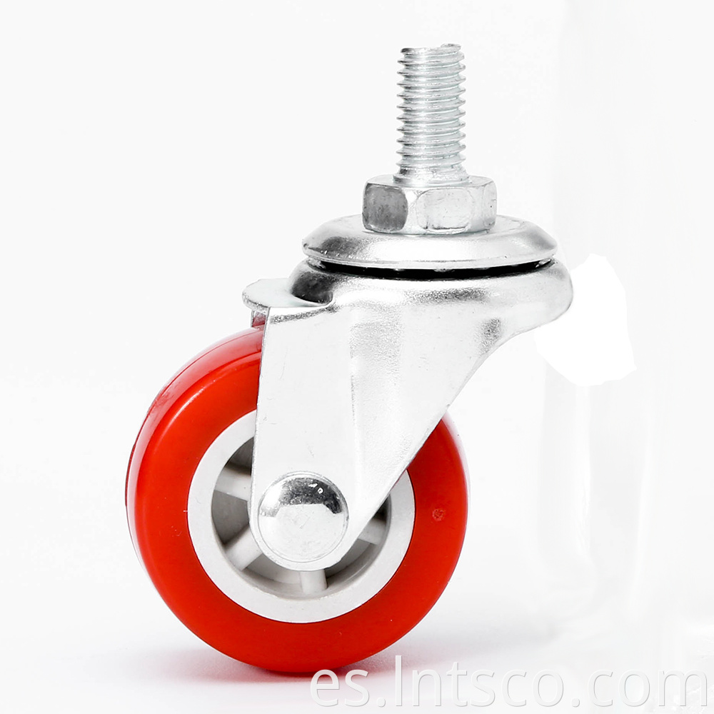 Light Duty Swivel PVC Threaded Stem Casters